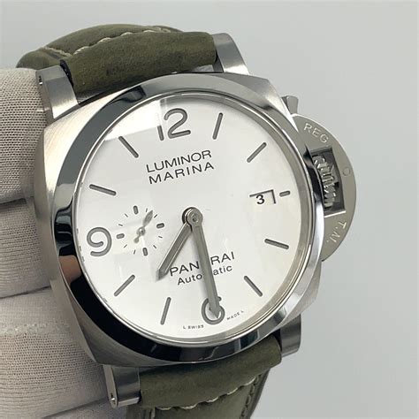 panerai luminor marina 44mm white face|panerai luminor marina review.